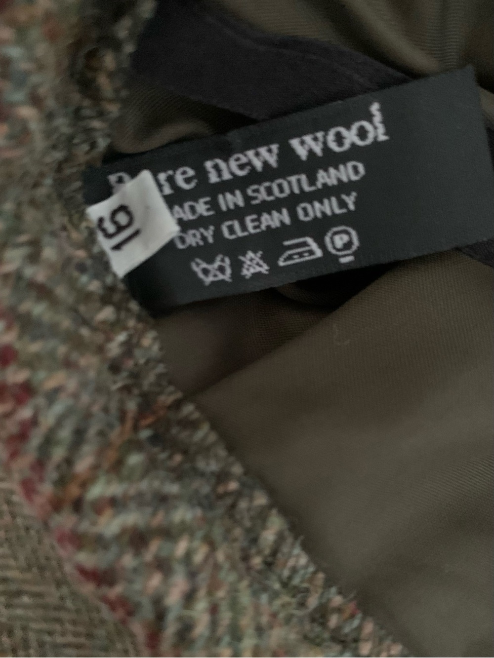 Harris Tweed Wool Wrap Skirt - Brown skirt UK 16 US 12 - Picture 6 of 9